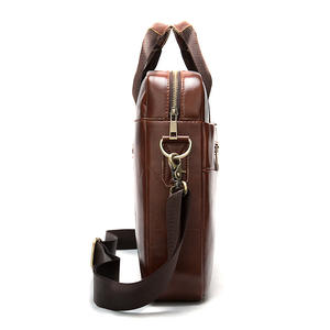 PU Leather <b>Briefcase</b> for Men Factory Custom Large Capacity Laptop Bag Business Messenger Bag Shoulder Tote Office Bag - Product Image 5