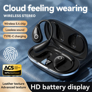 Audífonos Inalámbricos M96 OWS con Micrófono, Diseño Abierto, Pantalla Digital con Indicador de Batería, Auriculares TWS con Ganchos para las Orejas - Product Image 3