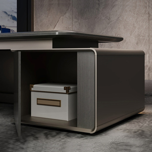 <span class=keywords><strong>Escritorio</strong></span> de lujo para jefe, <span class=keywords><strong>escritorio</strong></span> de oficina de alta gama, diseño minimalista, oficina de director ejecutivo, combinación de muebles de oficina de alta gama - Product Image 6