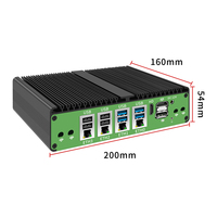 Mini PC industriel robuste avec module 4G, passerelle embarquée, compatible Mikrotik, Pfsense, Linux Ubuntu, GPIO, 8 ports USB, 6 ports COM, processeurs I3 7101U, I5 8251U, I7 8551U