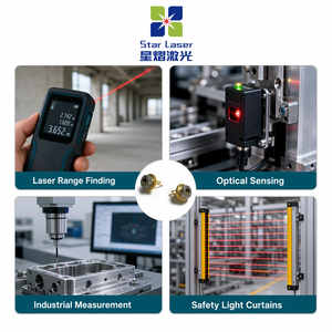 TO5.6ไดโอดเลเซอร์อินฟาเรด200มม. qsi 905nm QL90R7SX โมดูล5.6มม. โมดูลสำหรับ LIDAR SENSOR Industrial - Product Image 3
