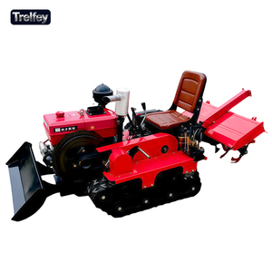 紧凑型四轮驱动履带式多功能车，配备旋耕机，适用于蔬菜种植区和温室作业 - Product Image 4