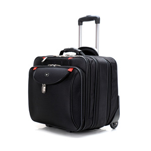 New Vintage Ttrolly Case Oxford Roller Cloth Business Zipper Closure 18inch Laptop <b>Trolley</b> Bag Spinner <b>Suitcase</b> Luggage - Product Image 4