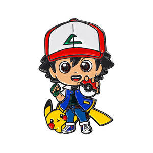 Badges en alliage de zinc personnalisés en gros, design <span class=keywords><strong>Pikachu</strong></span> pour hommes et femmes, fabricant chinois, épingles émaillées personnalisées - Product Image 4