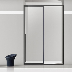 Cabine de <span class=keywords><strong>douche</strong></span> hôtel <span class=keywords><strong>sur</strong></span> <span class=keywords><strong>mesure</strong></span> Porte coulissante à double battant Porte de <span class=keywords><strong>douche</strong></span> en <span class=keywords><strong>verre</strong></span> noire - Product Image 4
