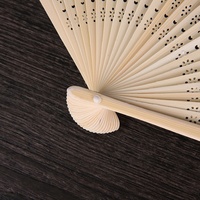 Kipas Lipat Bambu Gaya Jepang Retro Wanita, Kerajinan Tangan dengan Teknik Lukis, Pilihan Warna, Penjualan Langsung Pabrik HZ