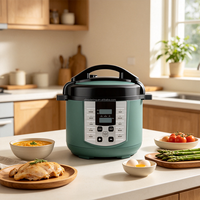 Cuisinière électrique multifonction 12-en-1, 5 L, en acier inoxydable, programmable numériquement, appareil de cuisine