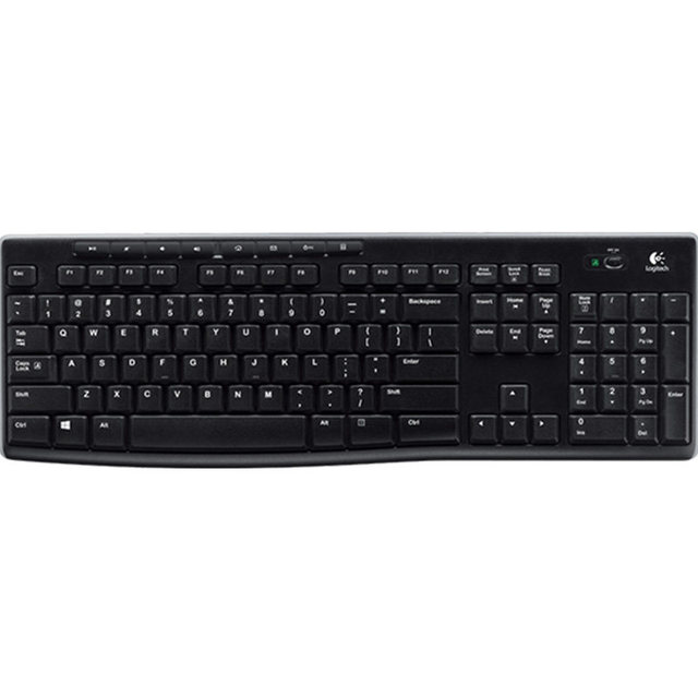 New for K270 2.4Ghz Wireless Plastic Keyboard Desktop Office Home Business Use USB Multimedia Programmable Full-Size