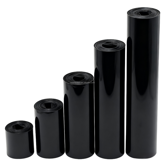 30mm PVC Heat Shrink Tube Black Battery Shrink Sleeve Heat Shrink Wrap and Film PVC Shrink Film for High Voltage Applications