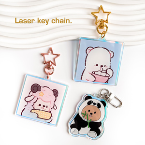 2024 Cổ Điển Phim Hoạt Hình Phim Hoạt Hình Trong Suốt Acrylic Charms HD In Ấn Khuyến Mại Quà Tặng Logo Tùy Chỉnh Acrylic Keychain Nhựa Keychain - Product Image 4