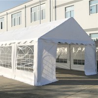 Carpa de Lona Personalizada para Eventos, Bodas y Fiestas, con Estructura Galvanizada de Gran Vano, Tela de PVC Impermeable para las Cuatro Estaciones