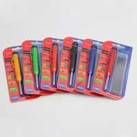Crayon de marquage professionnel pour le travail du bois à pointe longue en plastique pour trous profonds, avec mine en graphite de 2,8 mm