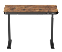 Bureau électrique au design moderne, debout, à hauteur réglable, pour adultes, table d'ordinateur simple de style panneau en bois