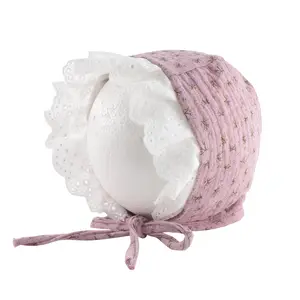 2024 아기 액세서리 아기 레이스 모자 봄과 여름 얇은 아기 모자 공주 레이스 모자