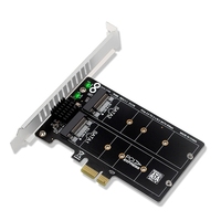 Tarjeta Adaptadora de Expansión Dual M.2 NGFF SSD, Chipset PCIe RAID JMB582, Matriz de Discos Dual