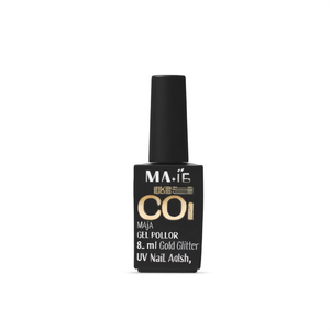 Majida Gel Polish Color 8,5 ml Gold Glitter UV <b>Nail</b> Polish - Product Image 3