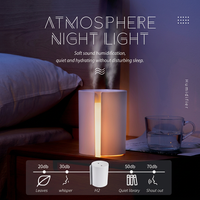 Humidificateur d'air portable innovant, mini brumisateur LED de bureau, aromathérapie, OEM, décoratif, pour chambre à coucher, humidificateur USB pour bébé