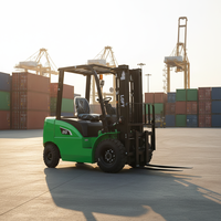 Chariot élévateur diesel mini de petite capacité 1,5t 2t 2,5 tonnes avec moteur EU 5/EPA et mât quadruple à 4 étages