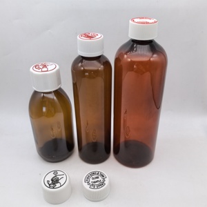 Bouchon de sécurité enfant 28 mm, bouchon CRC, couvercle à vis en plastique, fermetures de bouteilles pour enfants avec bouchons noirs à inscription - Product Image 3