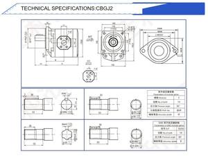 Pièces de foreuse HuamaoDrilling, série CBGJ3, pompe à engrenages hydraulique triple haute pression - Product Image 2