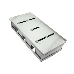 Juego de bandejas para pan de aluminio corrugado de 4 correas de tamaño personalizado con tapa Caja de tostadas de metal antiadherente - Product Image 5