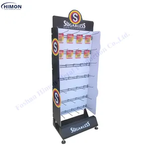 Retail Grocery Store Shop Display With Hooks For Hanging Candy Merchandis Shop Organiser Display Stand