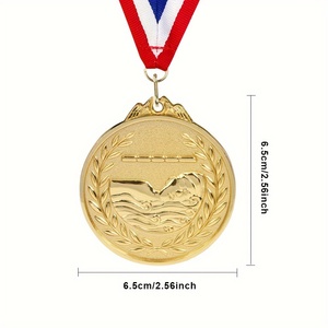 Recuerdo de medallas de competición de natación personalizado en aleación de zinc para el premio oficial del partido deportivo - Product Image 3