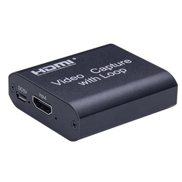 USB2.0 1080p HD Input Video Capture Card for Computer Cellphone PS4 OBS Support Live Monitoring Ring Camera Recording JPEG/AVI