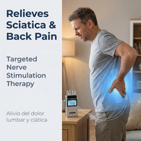 Chaise de massage pour physiothérapie à 4 canaux, soulagement des douleurs corporelles, avec télécommande sans fil et alimentation secteur