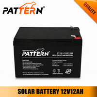 Batterie au plomb AGM à décharge profonde 12V 12Ah, technologie japonaise, pour systèmes d'alarme de sécurité