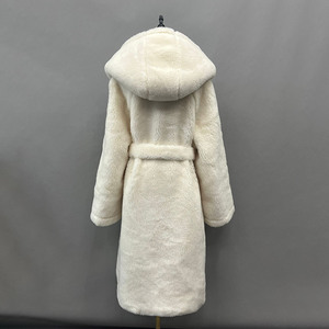 Jancoco New Vintage Winter <strong>Coat</strong> <strong>Plus</strong> <strong>Size</strong> Ladies Long Warm Sheepskin Woolen <strong>Teddy</strong> Wool <strong>Coat</strong> High Hood - Product Image 2