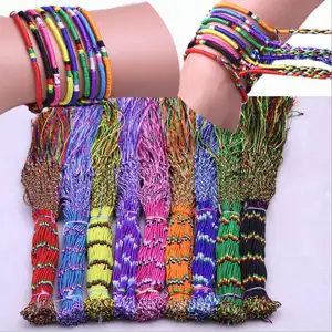 FL0905-3 热卖编织结友谊手镯，廉价友谊手镯出售，编织绳手镯