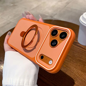 เคสโทรศัพท์มือถือกันกระแทก 2 in 1 TPU+PC พร้อมฝาปิดแม่เหล็กและขาตั้ง สำหรับ iPhone 15 16 17 Pro Max - Product Image 4