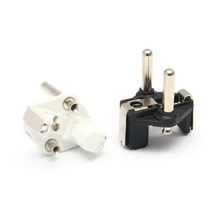 Schuko Plug Inzetstuk Kalkoen 3 Pin Plug Inzetstuk 4.8Mm Germany France Europa Plug Insert Eu 3 Pin Messing Pijp Vde Certificaat