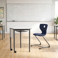 Bureau et chaise d'étude pour étudiant universitaire, mobilier pour projet scolaire