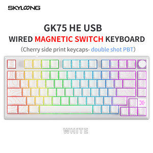 Teclado Mecánico Magnético con Cable SKYLOONG GK75 HE, 75% 75 Teclas, Tasa de Sondeo de 8K, Intercambiable en Caliente, para Juegos - Product Image 5