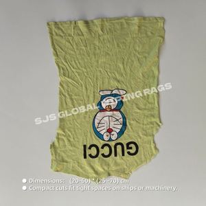 Trapos de Limpieza Industriales de Algodón de Colores Surtidos, Tejidos Suaves de Colores, Trapos de Camiseta de Colores para Limpieza - Product Image 3