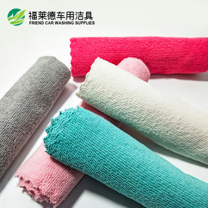 Serviette de lavage auto en microfibre Friend 30x40cm avec bordure dentelle pour polissage et detailing - Product Image 1