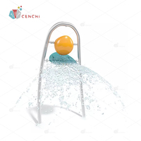 Équipement de jeu aquatique commercial en acier inoxydable pour enfants, équipement interactif de jeux d'eau pour parc aquatique extérieur