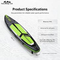 Planche à pagaie gonflable de compétition Speed Racing en PVC 380x76cm, technologie Drop Stitch, pliable, portable, avec aileron, couleur personnalisable, unisexe