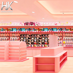 Vitrina Personalizable, Estante de Pared, Isla de Exhibición con Iluminación LED, Juego Completo de Estantes para Exhibición en Tiendas de Juguetes, Boutiques y Comercios Minoristas - Product Image 4
