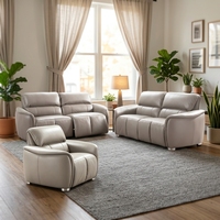 Modernes Komfortables Power Zero Wall Relaxsofa-Set Wohnzimmer Heimeinrichtungs-Set mit Elektrischer Verstellung Echtleder-Couch