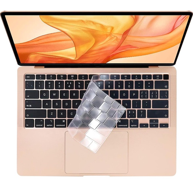 Keyboard Cover for MacBook Air 13 Inch 2022 2021 2020 Release A2337 M1 A2179 Waterproof Protective Silicone