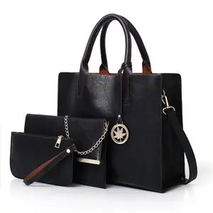 Новая сумка для матери Комплект из трех предметов Европейская и американская мода сумка-мессенджер на одно плечо вместительная сумка