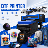 Imprimante de vêtements 2 têtes 4 têtes I3200 Imprimantes numériques de transfert Machine d'impression de t-shirts Imprimante numérique 60cm DTF