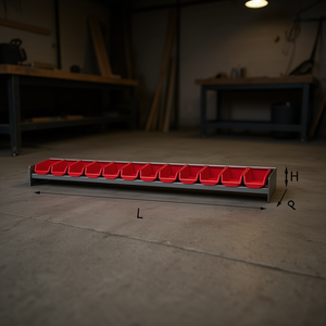 Armoire à outils 5003 A1, 12 tiroirs, rouge, métal, pour l'organisation d'atelier - Product Image 3