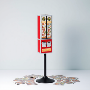 DEER 商业创意动漫卡片交易自动售货机支架 耐用 2 槽投币式纹身自动售货机 1 年保修 - Product Image 3