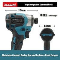 Tournevis électrique ergonomique léger pour l'assemblage et l'entretien dans les espaces restreints, 18V, sans fil, à batterie lithium-ion, moteur sans balais à percussion