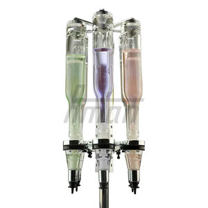 200ml Capacidad 6-Head Rotary Perfume Bar Botellas de plástico de vidrio para cosméticos Bebidas Agua Uñas Aceites 1 año de garantía - Product Image 1