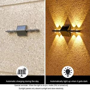 Outdoor Waterdichte Zonne-Wandlampen Beveiliging Led Lamp Verlichting Huis Decoratie Warm Wit Solar Tuin Verlichting Voor Parkeerplaats - Product Image 4